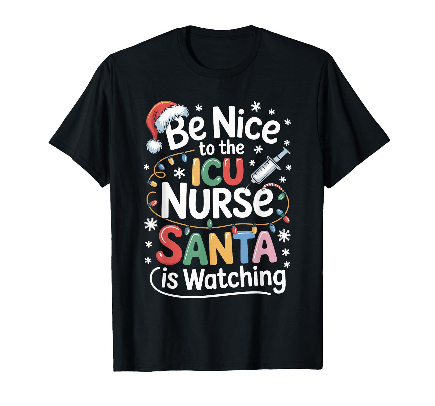 Funny School Nurse Christmas Nursing Humor Xmas T-Shirt