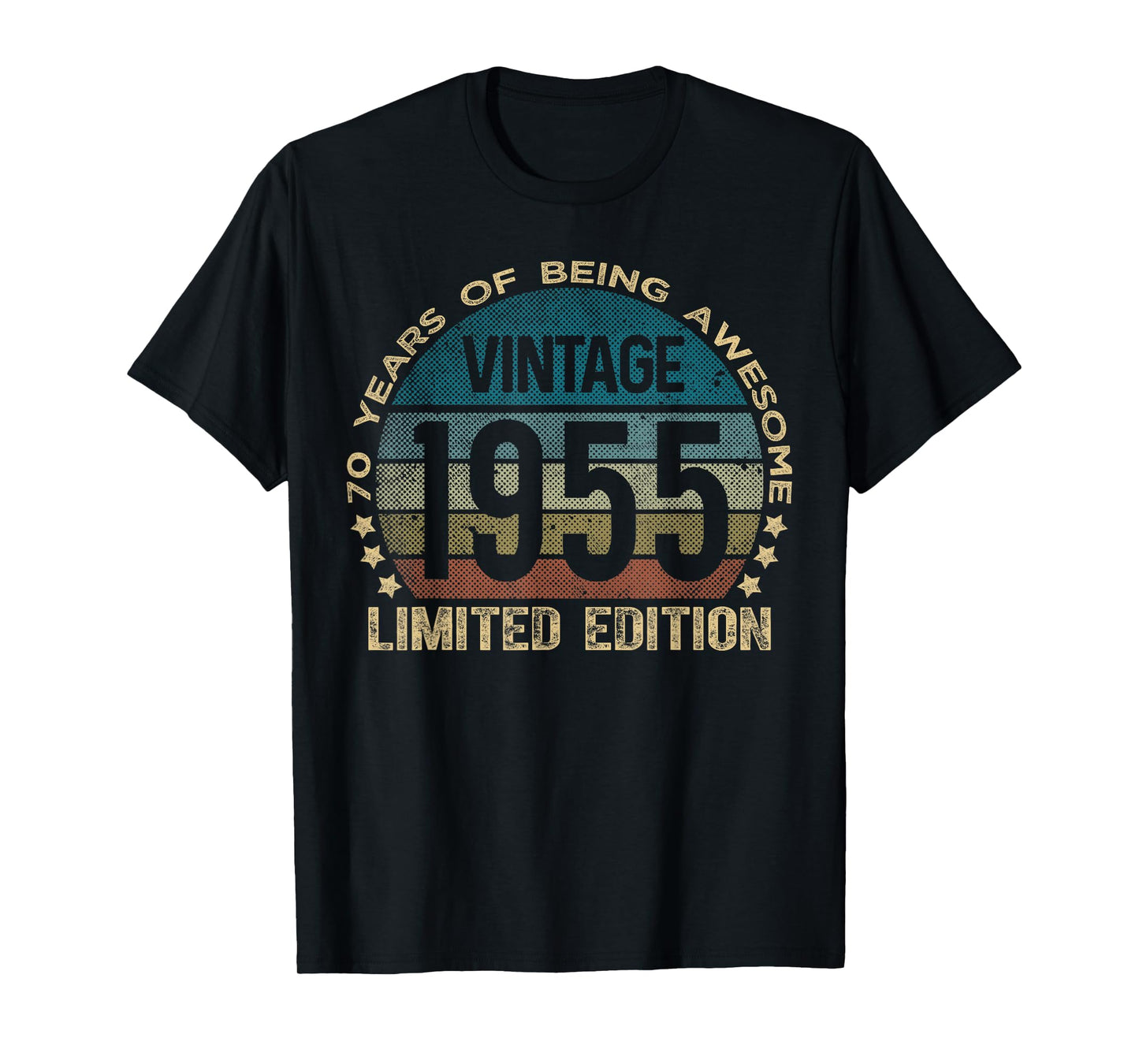 70 Year Old Gifts Vintage 1955 Limited Edition 70th Birthday T-Shirt