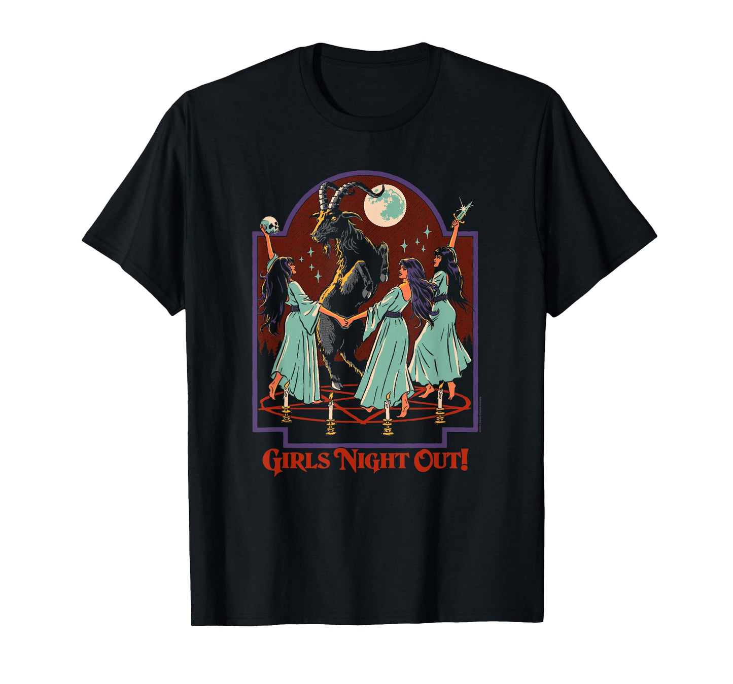 Steven Rhodes Girls Night Out Ritual Sacrifice Dark Humor T-Shirt