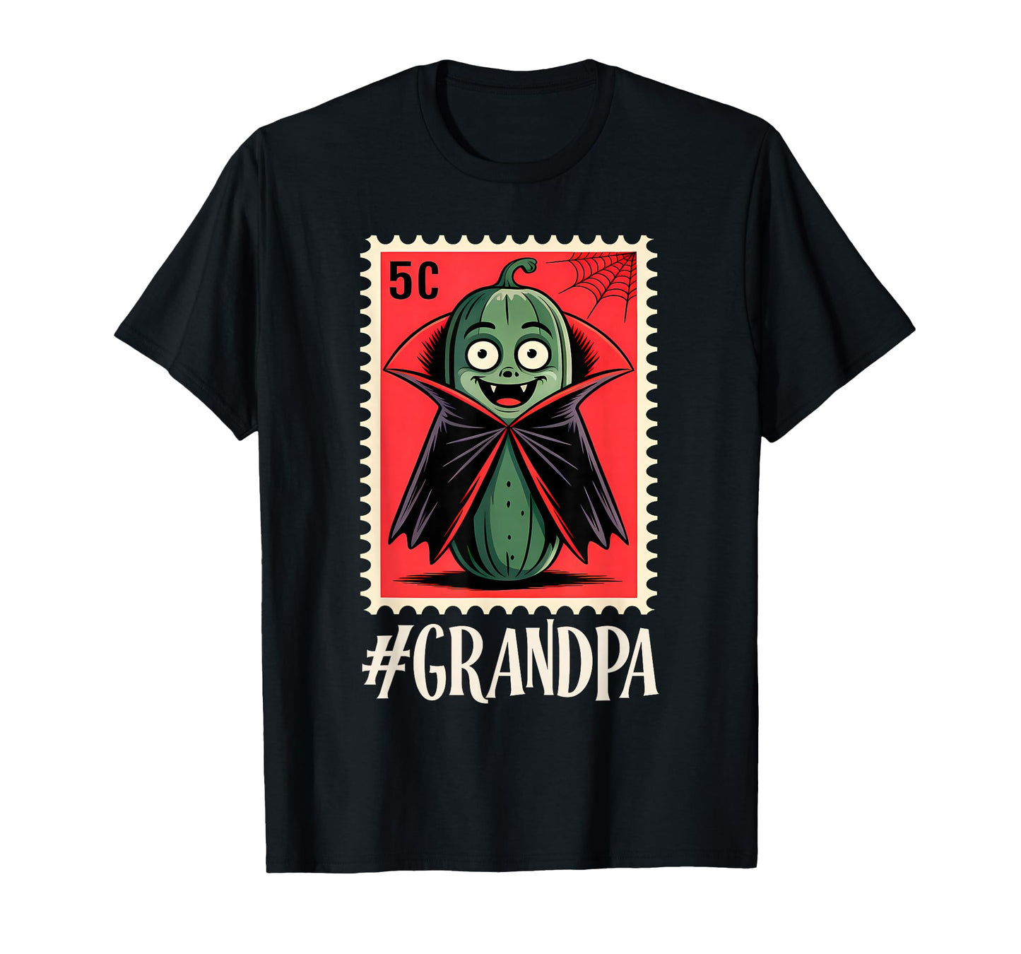 Creepy Cucumber Squad – Funny Halloween Stamp #Grandpa T-Shirt