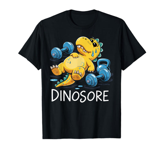 Funny Gym Workout Dinosaur Fitness Lifting for Women Men T-Shirt