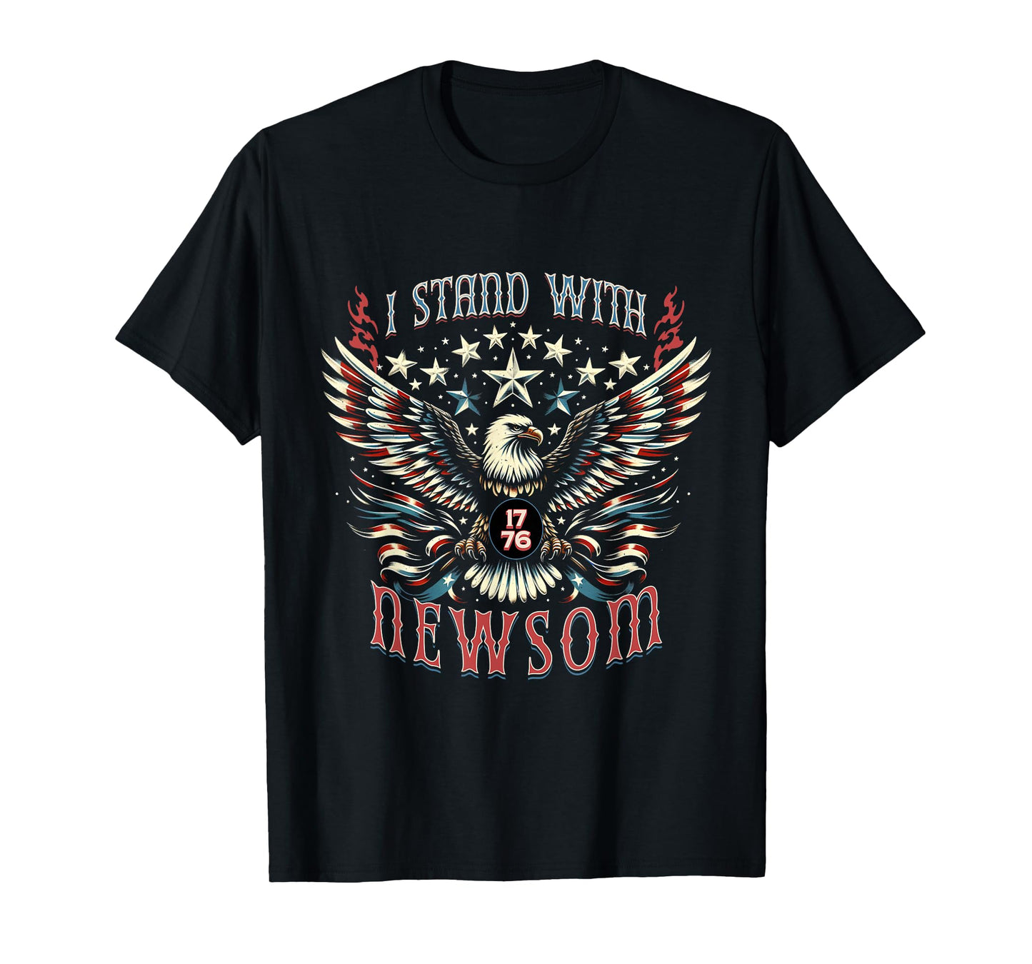 I Stand with Gavin Newsom California Governor Vintage T-Shirt