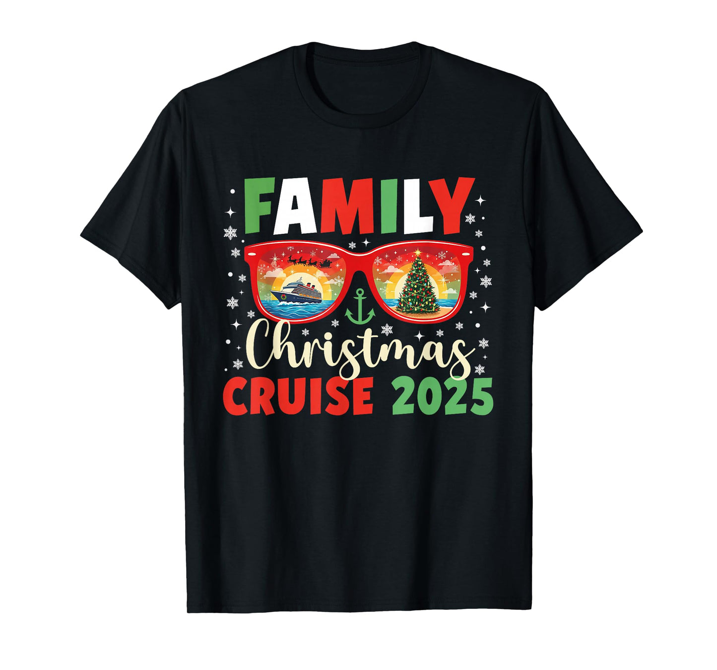 Family Christmas Cruise 2025 Family Xmas Cruise Holiday Trip T-Shirt