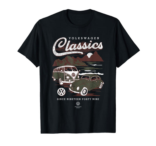 Type 2 T1 Campervan & Beetle Classics T-Shirt