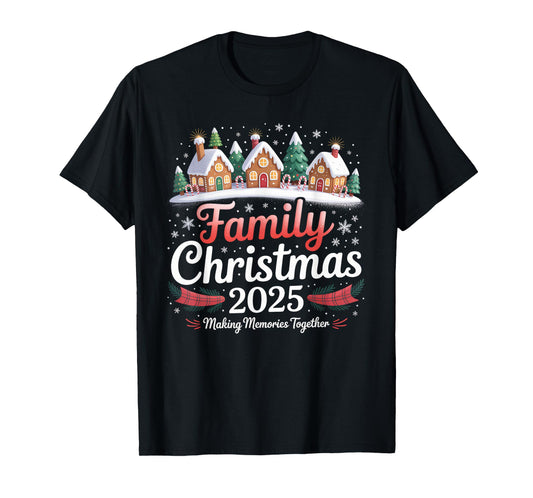Family Christmas 2025 Matching Squad Santa Elf Funny Xmas T-Shirt