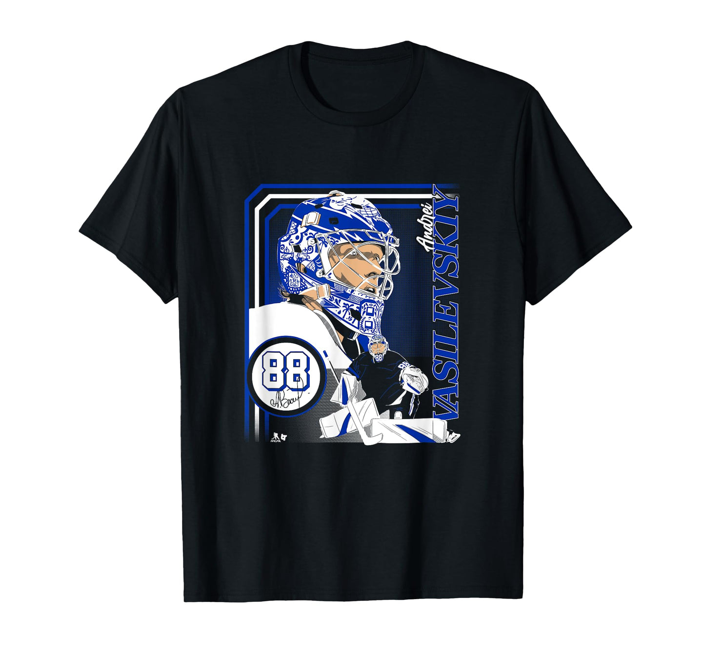 Andrei Vasilevskiy: Collage Frame - Tampa Bay Hockey T-Shirt