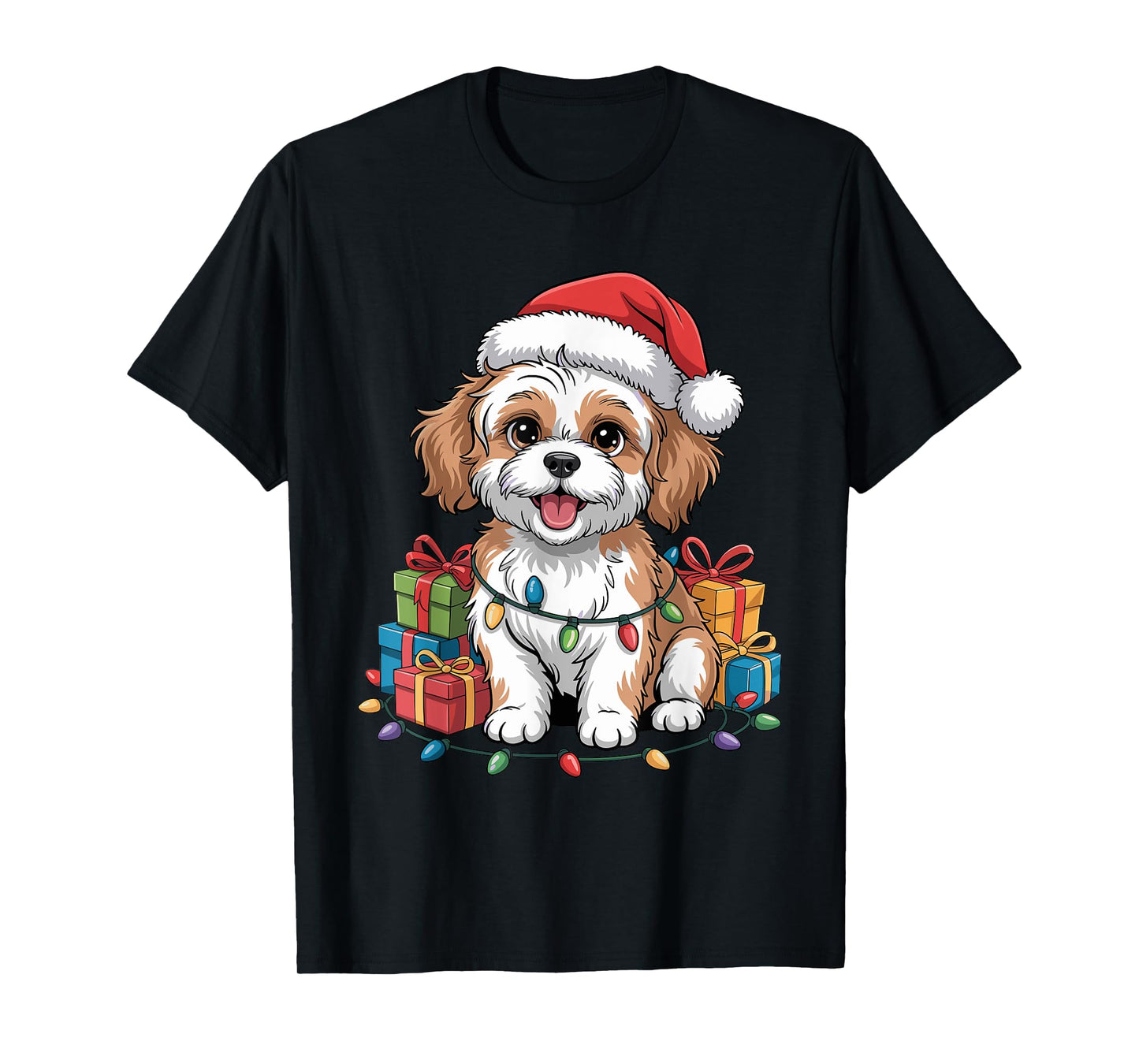 Cute Cavachon Christmas Xmas Design Funny Dog Lover Holiday T-Shirt