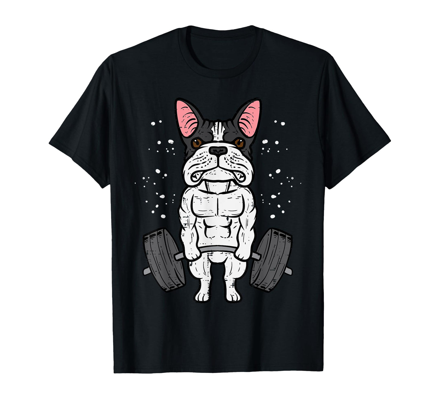 Gym French Bulldog Deadlift Workout Frenchie Dog Men Women T-Shirt