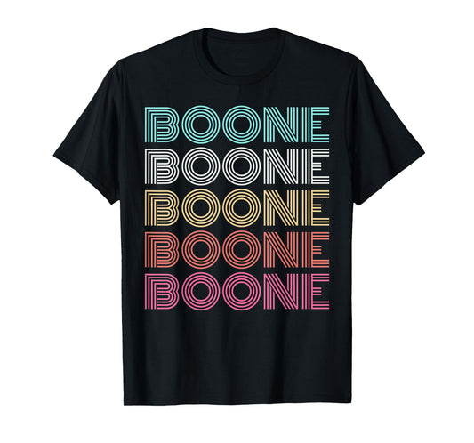 Boone Personalized Name Vintage Retro Girls Woman Man T-Shirt