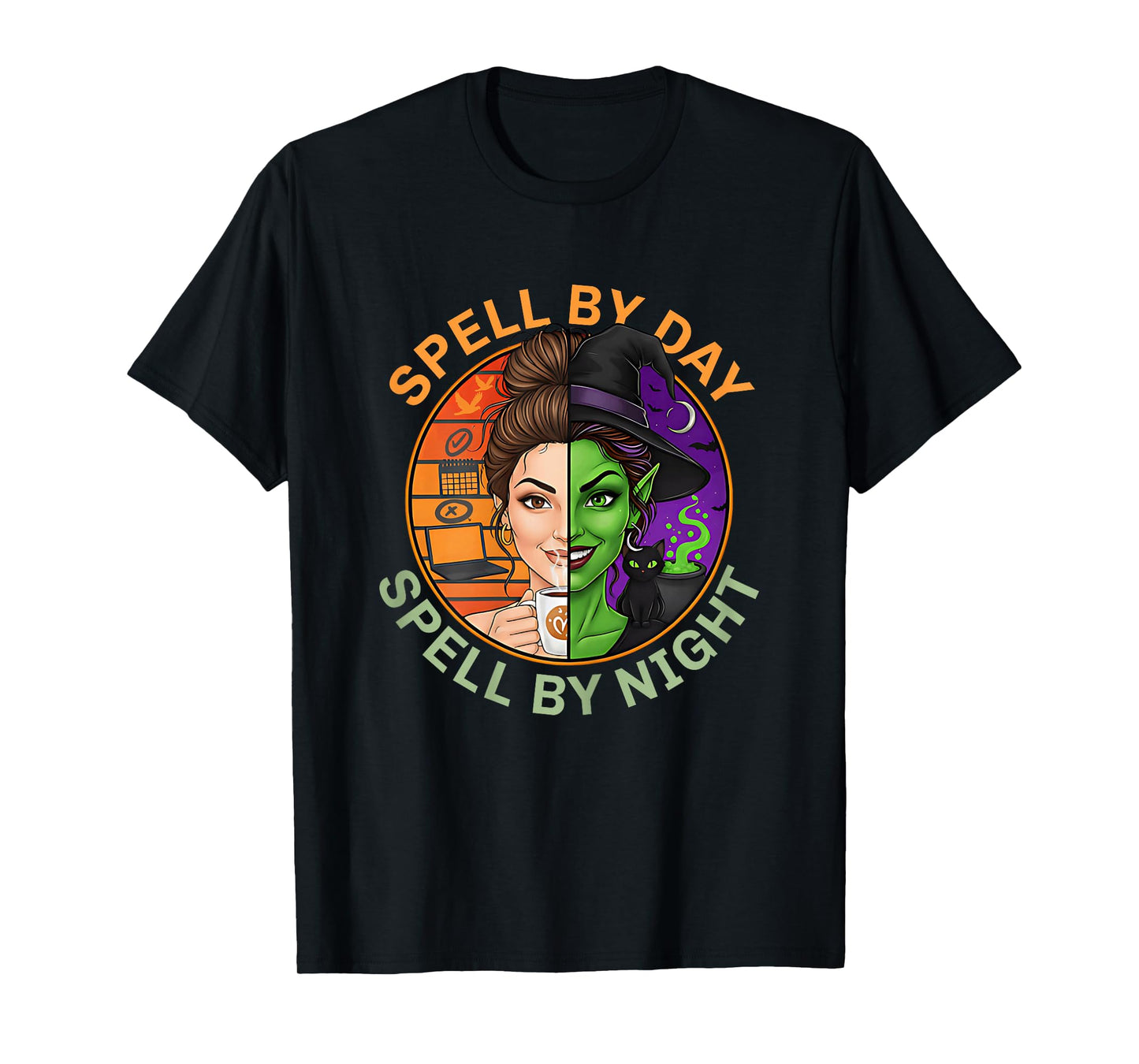Teachers Halloween s Witch Life Alter Ego s Lady Spellcaster T-Shirt