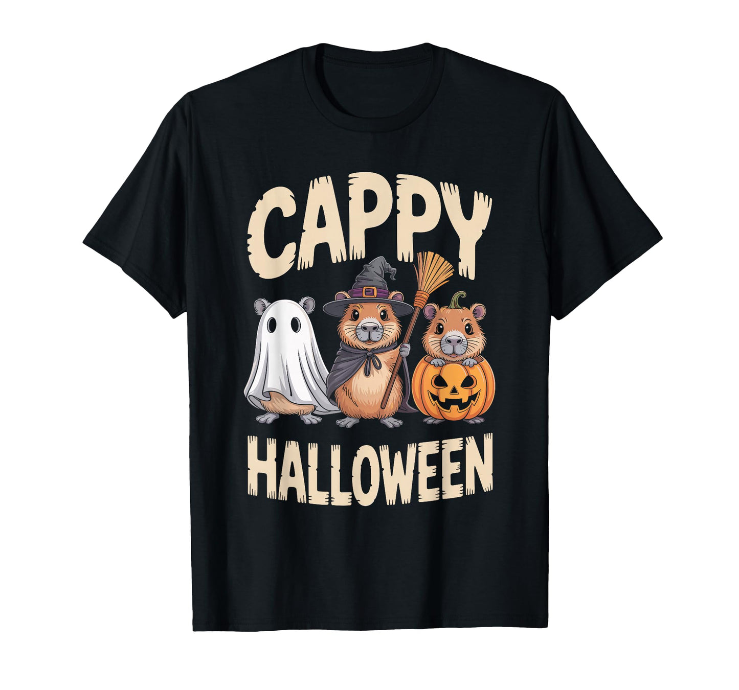 Cappy Halloween Funny Capybara T-Shirt