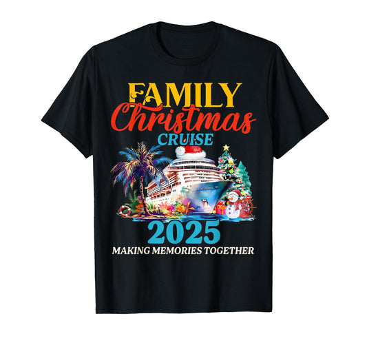 Family Christmas Cruise 2025 Matching Family Cruise Holiday T-Shirt