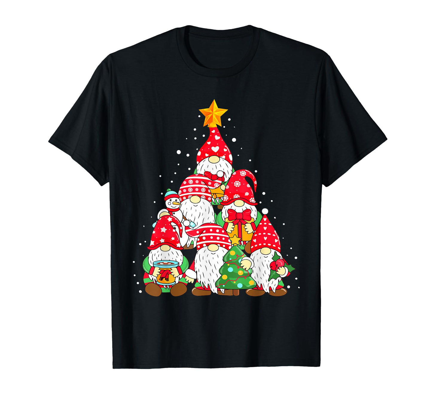 Christmas Gnome Shirt for Family Pajamas Gnome Xmas Tree T-Shirt