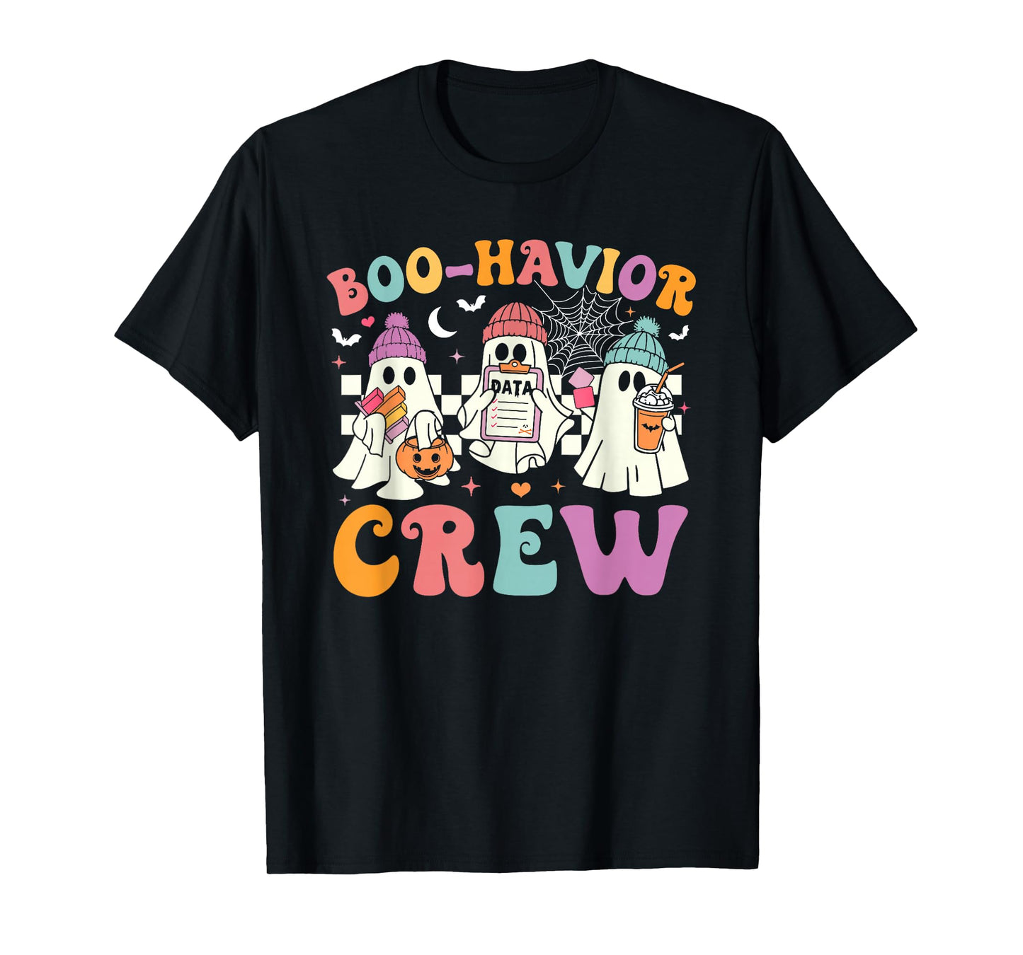 Retro Boo-Havior Crew Behavior Analyst Halloween ABA RBT T-Shirt
