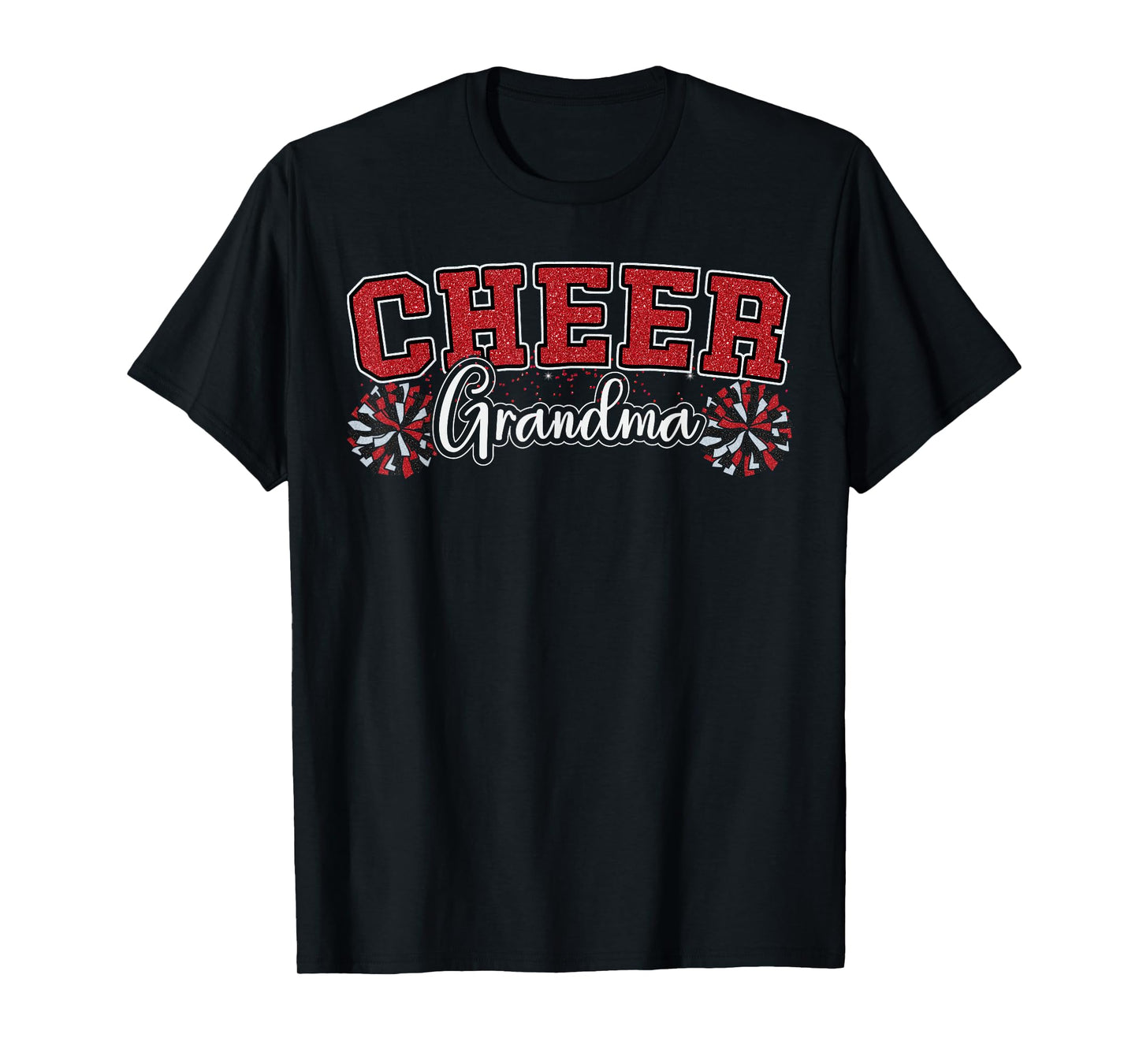 Cheer Grandma My Favorite Cheerleader Calls Me G-ma Red T-Shirt