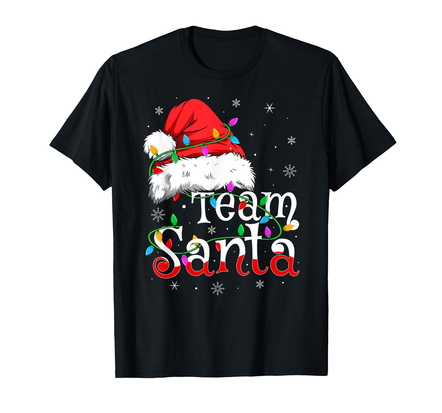 Team Santa Xmas Pajamas Matching Family Group Christmas T-Shirt