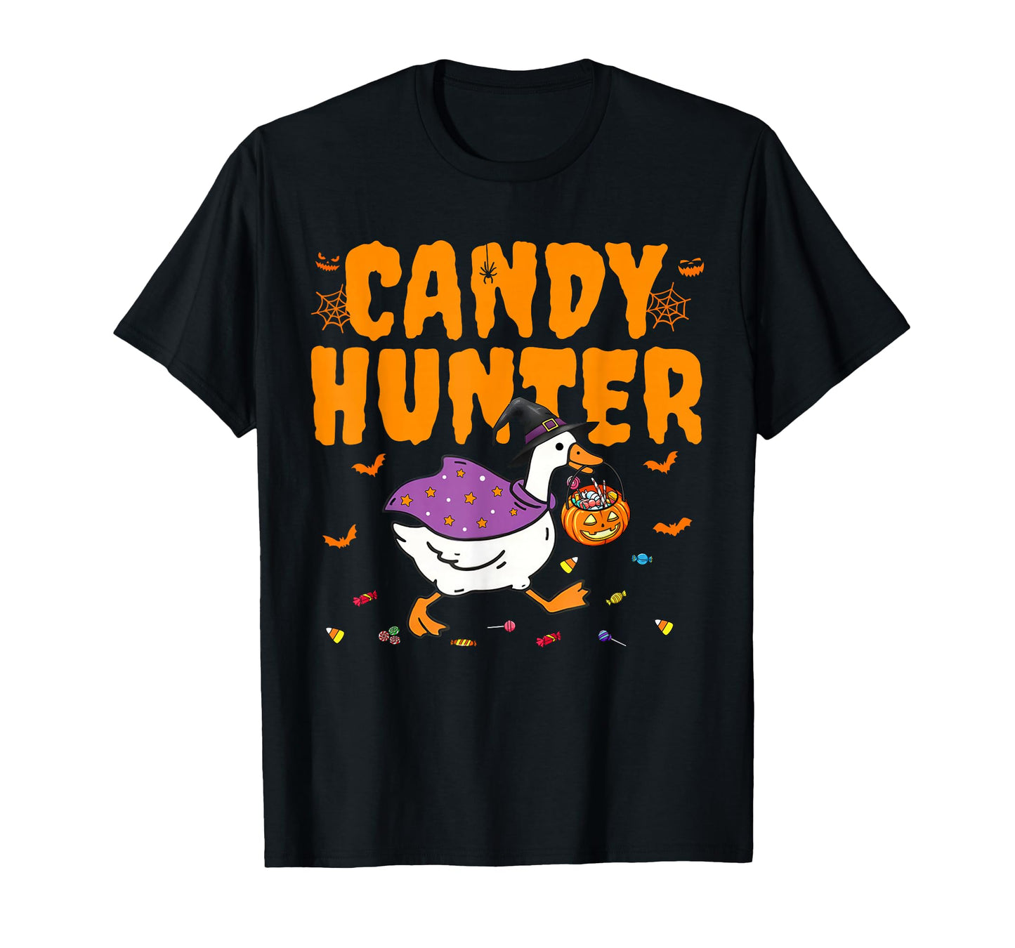 Goose Candy Hunter Funny Halloween T-Shirt