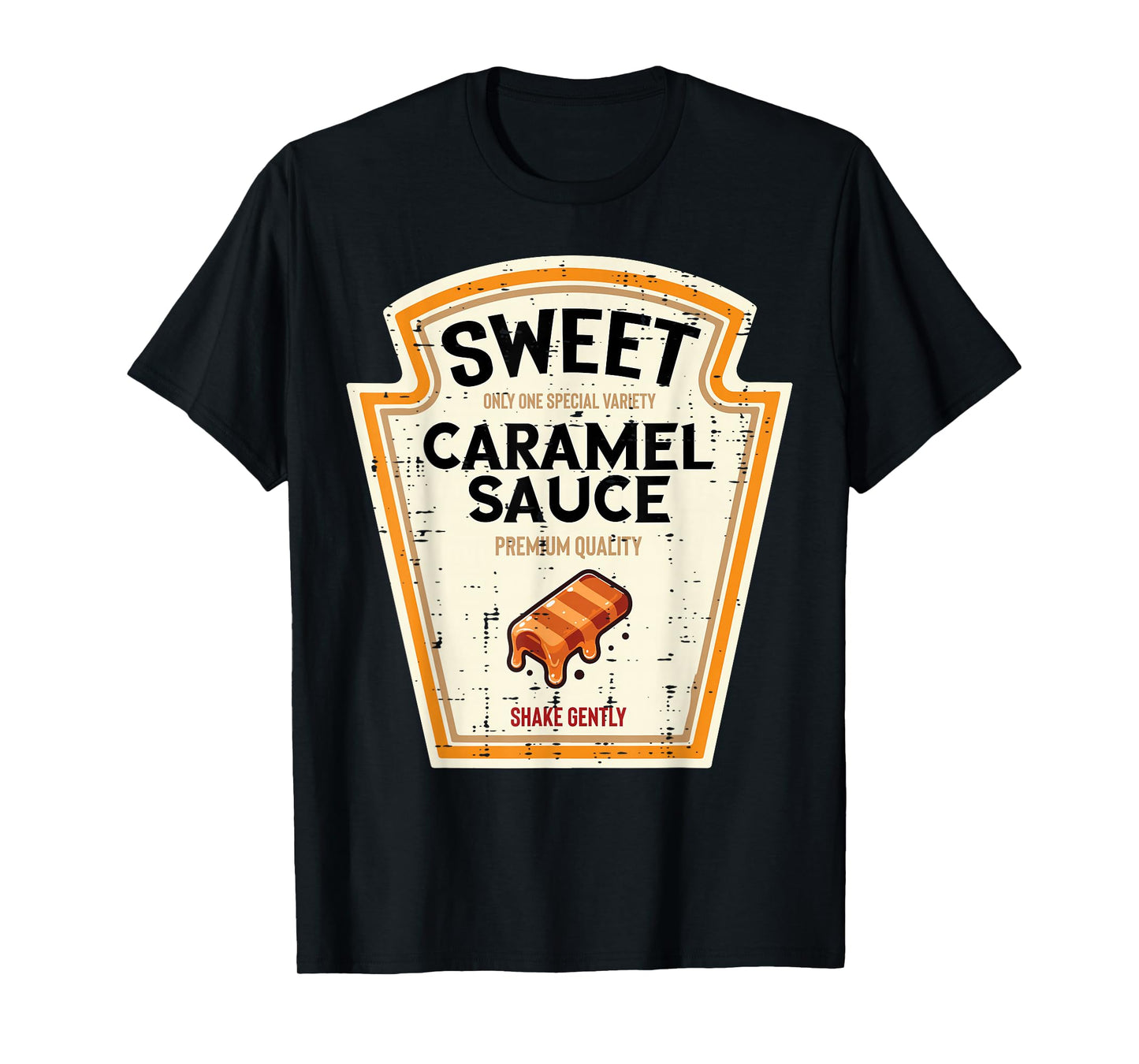 Halloween Caramel Sauce Funny Food Costume Women Men Kids T-Shirt