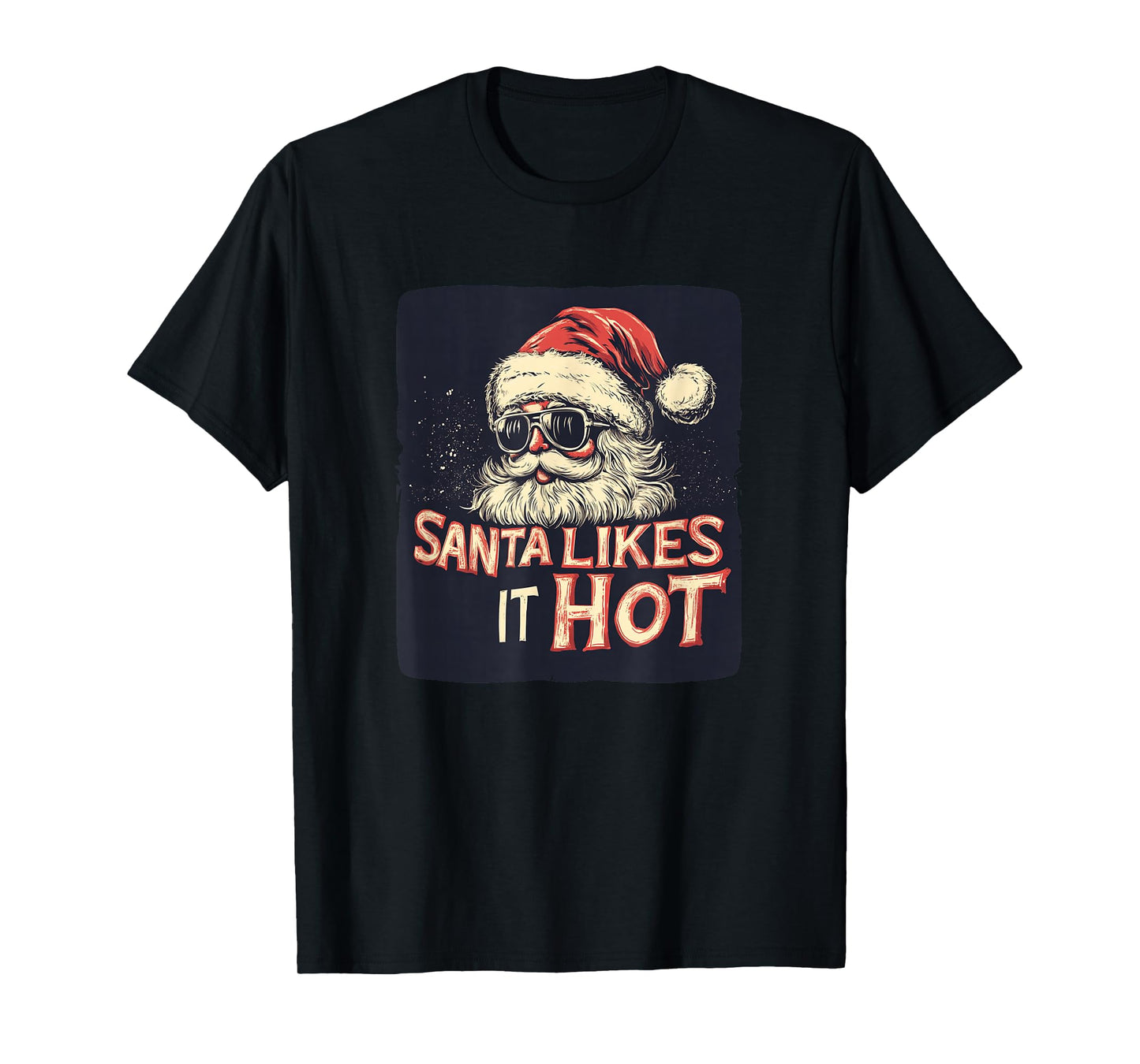 Funny Naughty Santa Likes it Hot Speech Costume T-Shirt