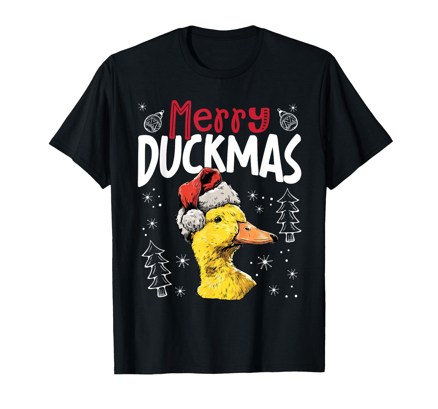Merry Duckmas Funny Christmas Duck T-Shirt
