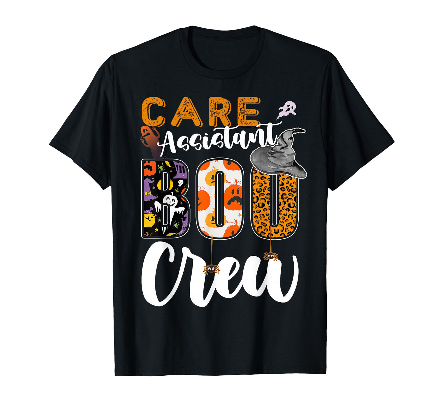 Care Assistant Boo Crew Halloween Matching Support Worker T-Shirt
