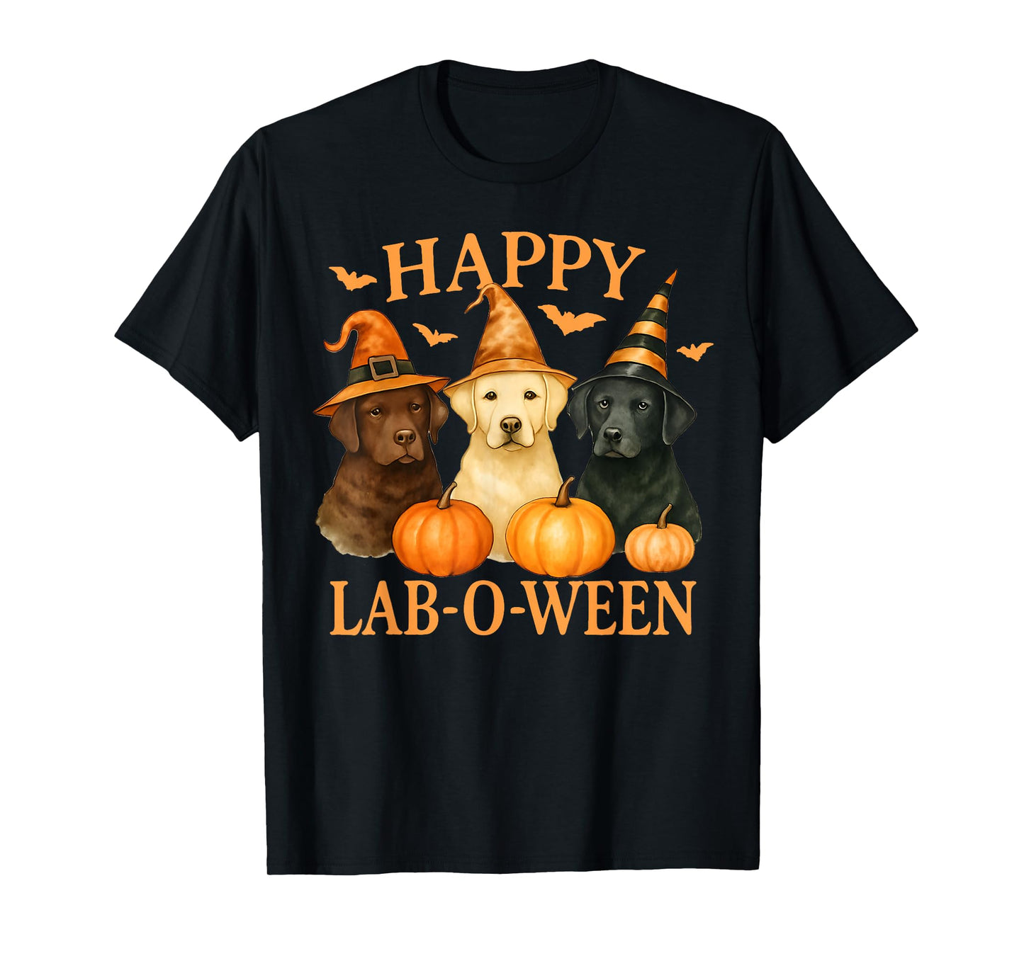 Happy Lab-O-Ween Labrador Halloween Dog Lover Design T-Shirt