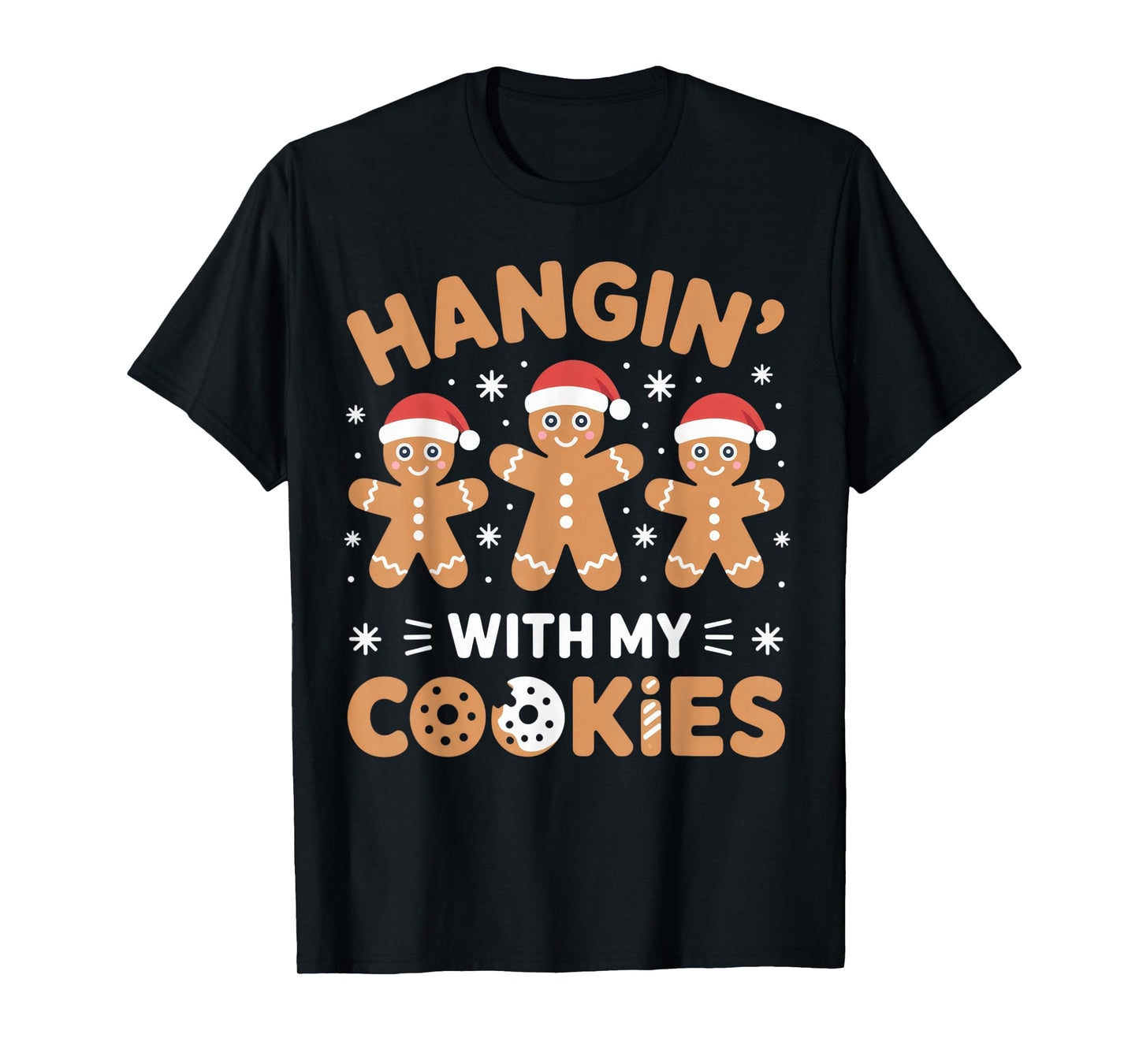 Funny Gingerbread Cookie Christmas Holiday Outfit T-Shirt