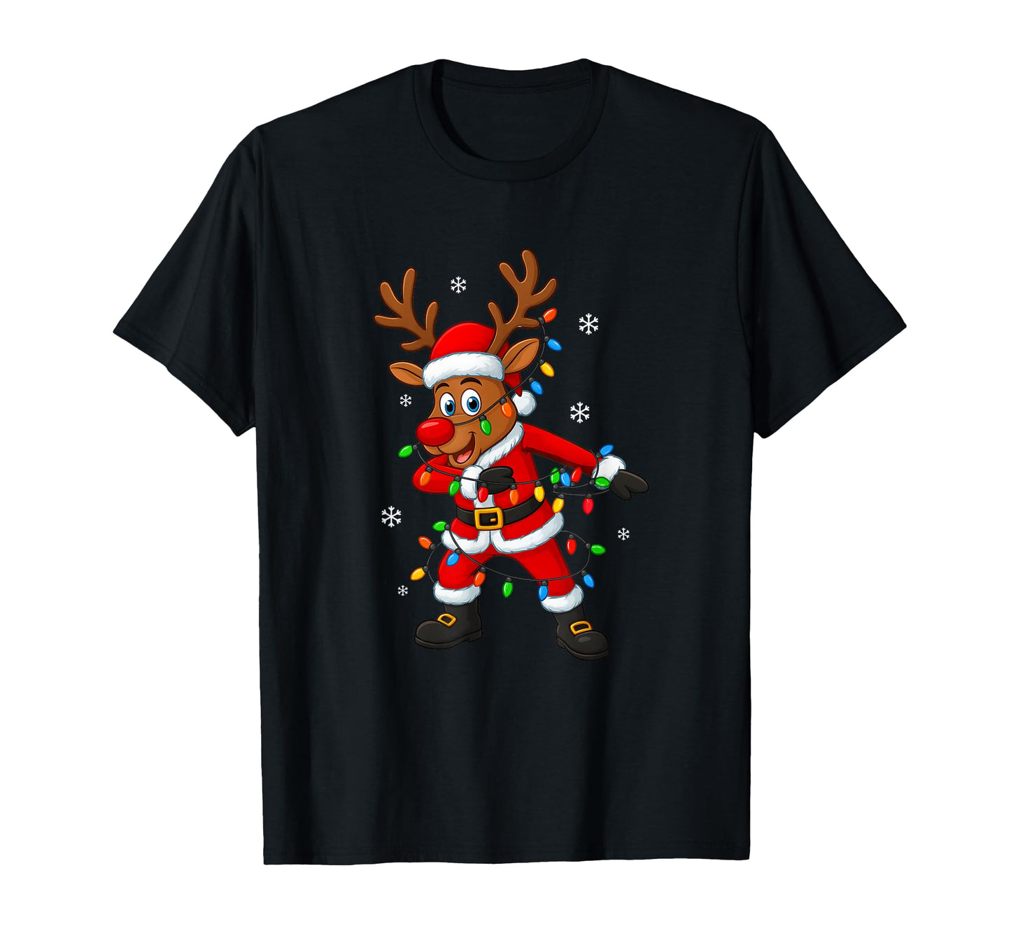 Christmas Boys Flossing Reindeer Girls Funny Xmas Dab Cute T-Shirt