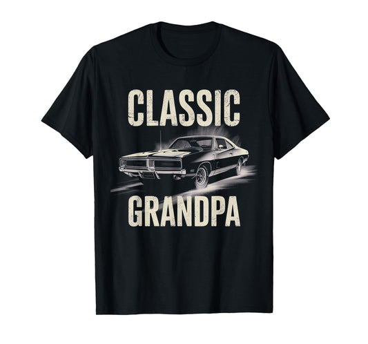Vintage Cool Grandpa Classic Speed Car Nostalgic T-Shirt