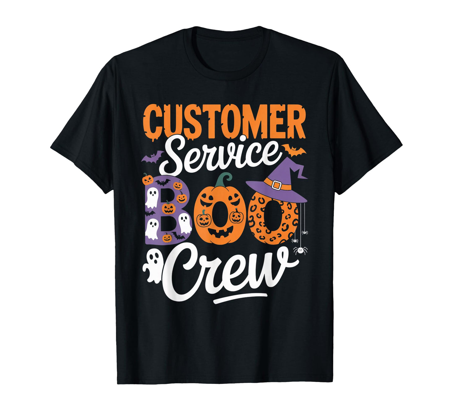 Customer Service Boo Crew Halloween Matching Spooky Outfit T-Shirt