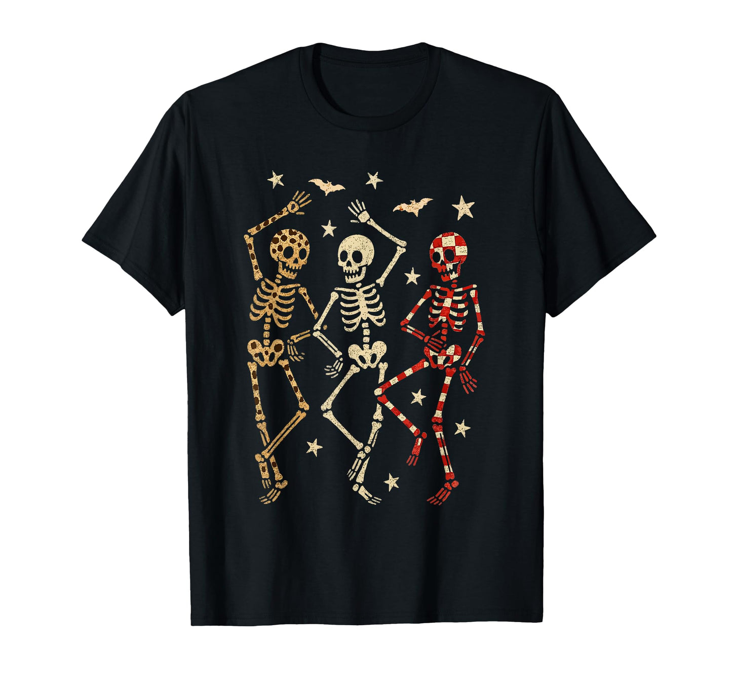 Funny Halloween Spooky Bones Skull Dancing Gift Skeleton T-Shirt