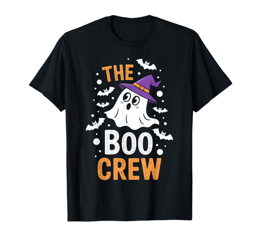 Halloween Ghost The Boo Crew Costume Matching Women Gifts T-Shirt
