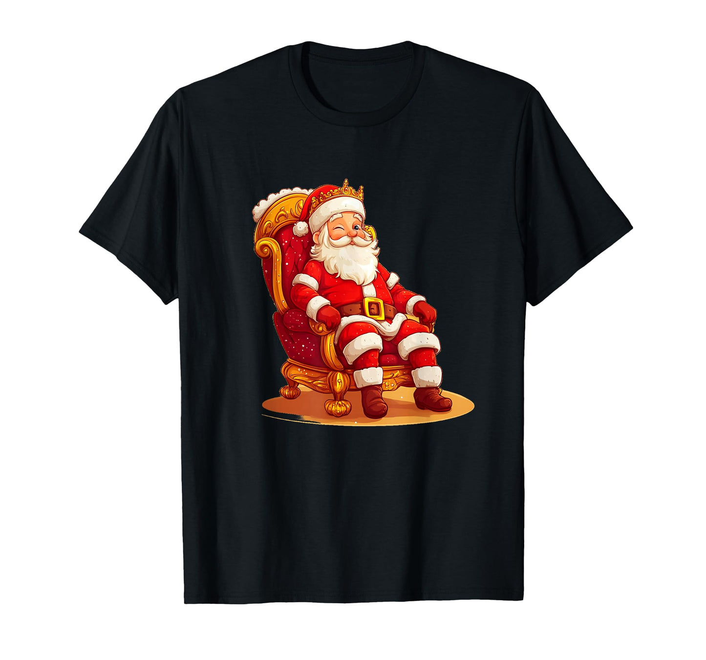 Festive Throne Costume with Santa for Kingdom Christmas T-Shirt