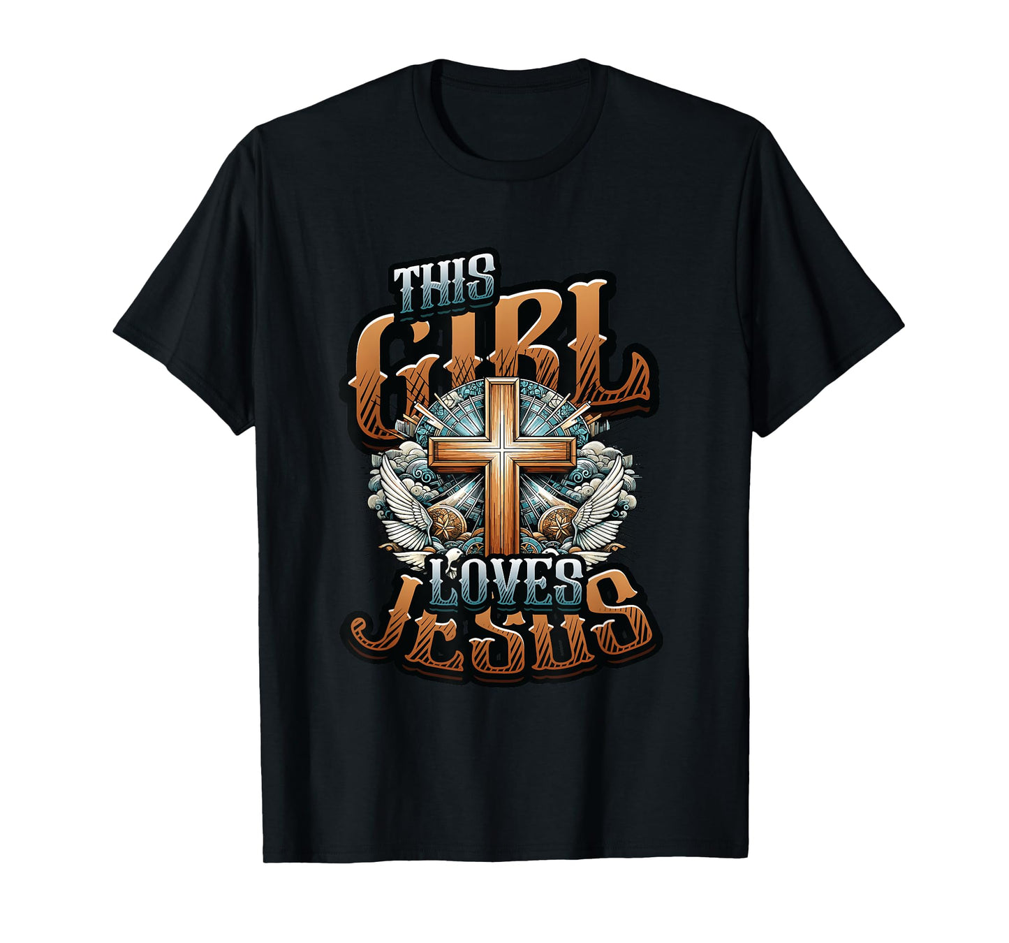 This Girl Loves Jesus - Christian Girls Jesus T-Shirt