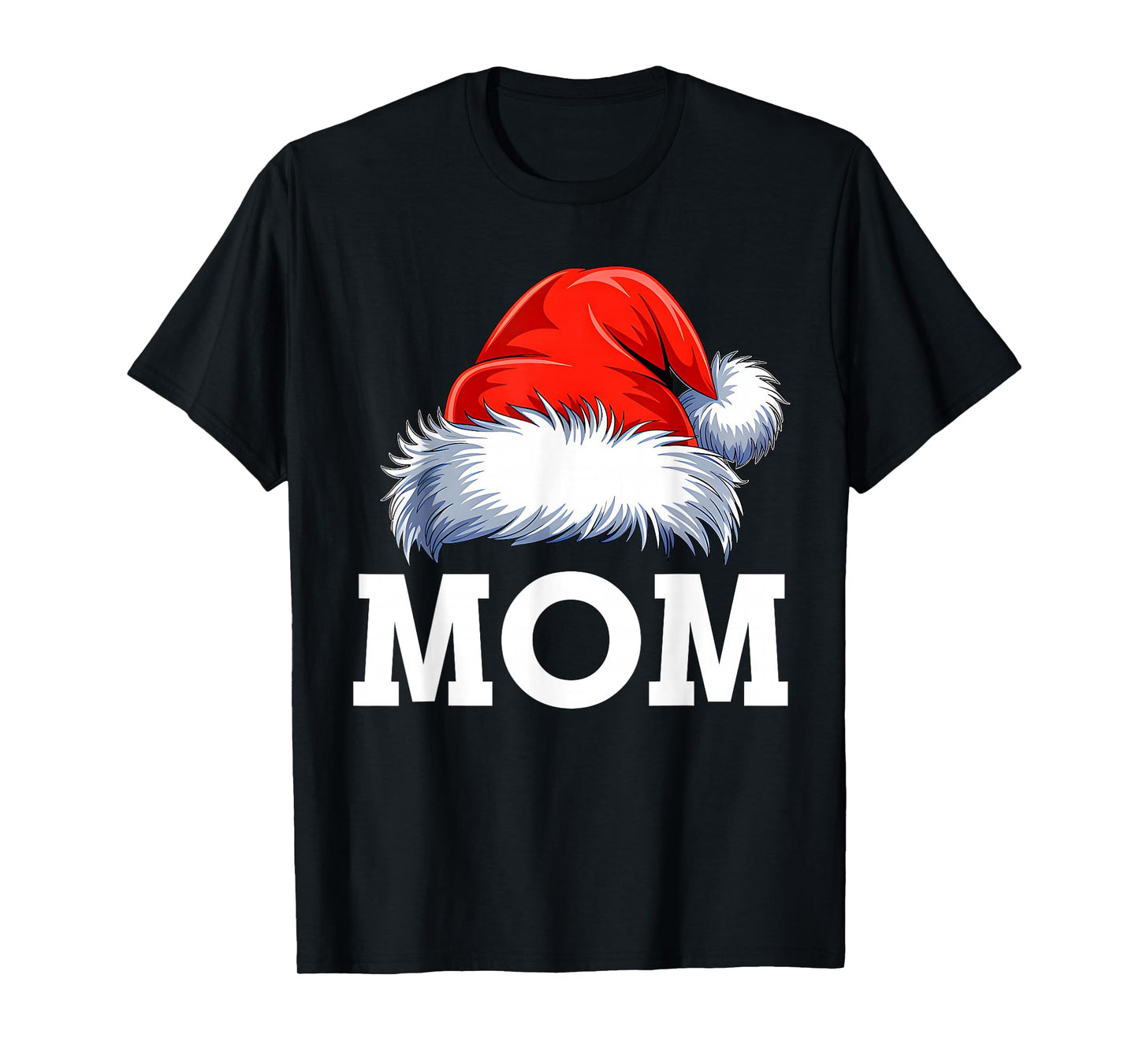 Mom Santa Christmas Family Matching Pajamas Xmas Squad T-Shirt