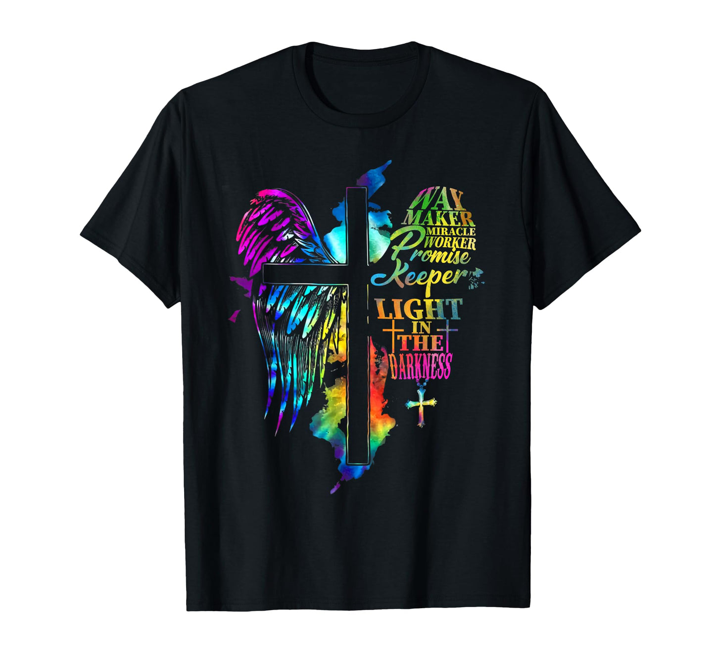 Waymaker Miracle Worker Jesus Christ Wings Religious Quote T-Shirt