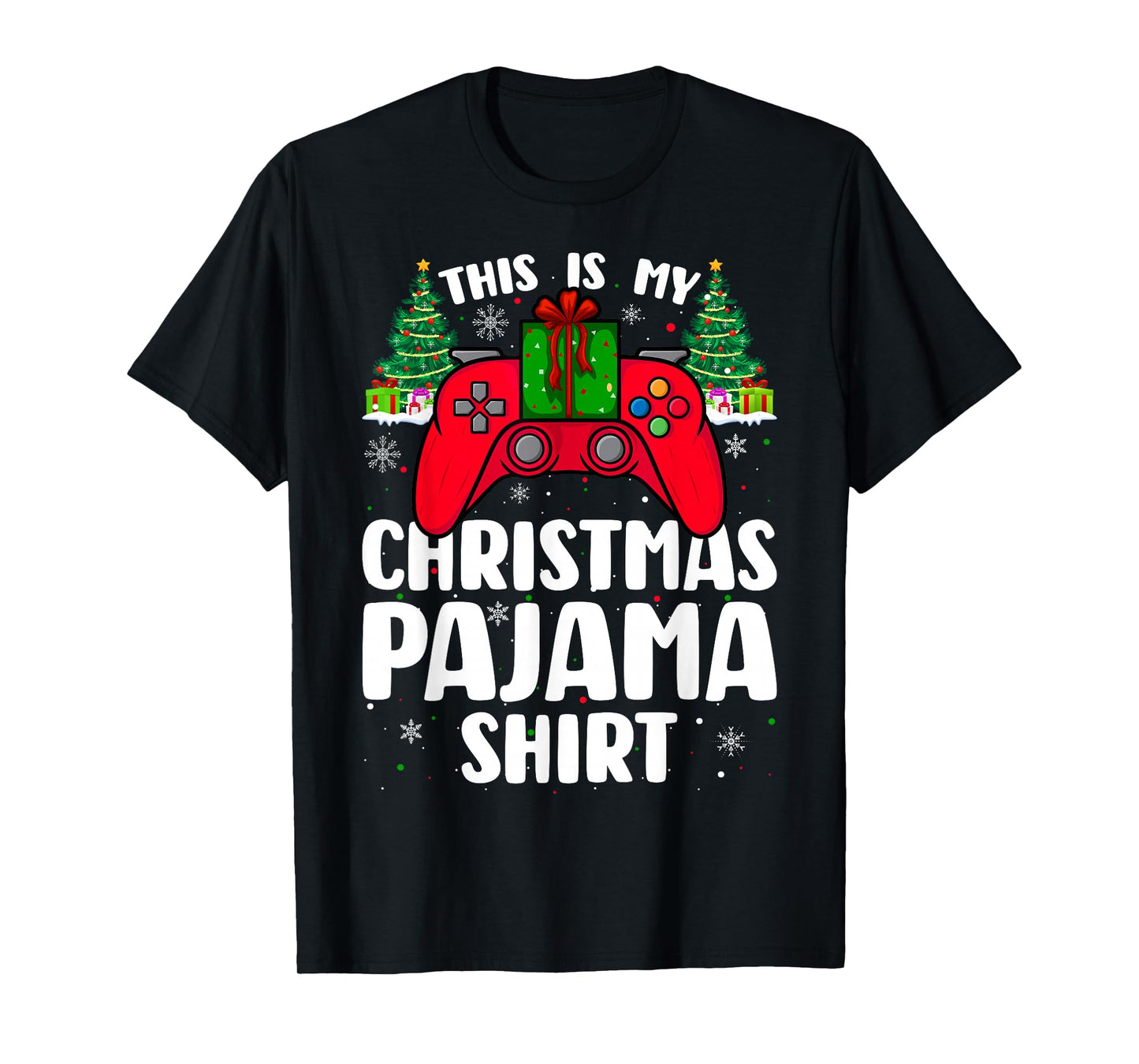 This is My Christmas Pajamas Funny Video Game Gamer Boys T-Shirt