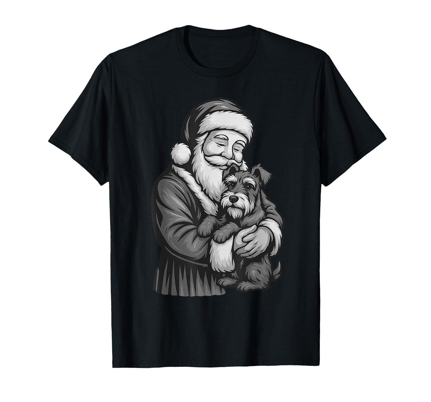 Schnauzer Santa Claus Christmas Dog Lover T-Shirt