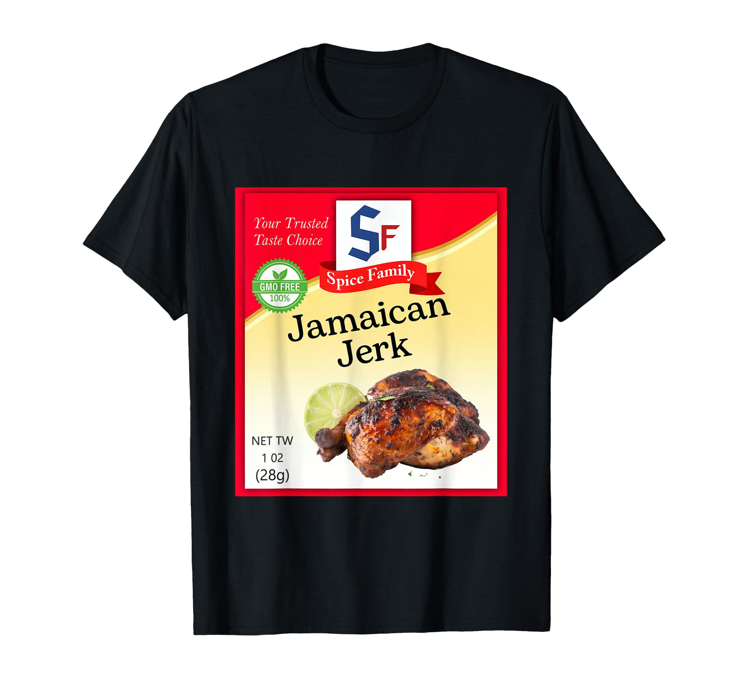 Jamaican Jerk Condiment Costume Holiday Spice Group Costumes T-Shirt