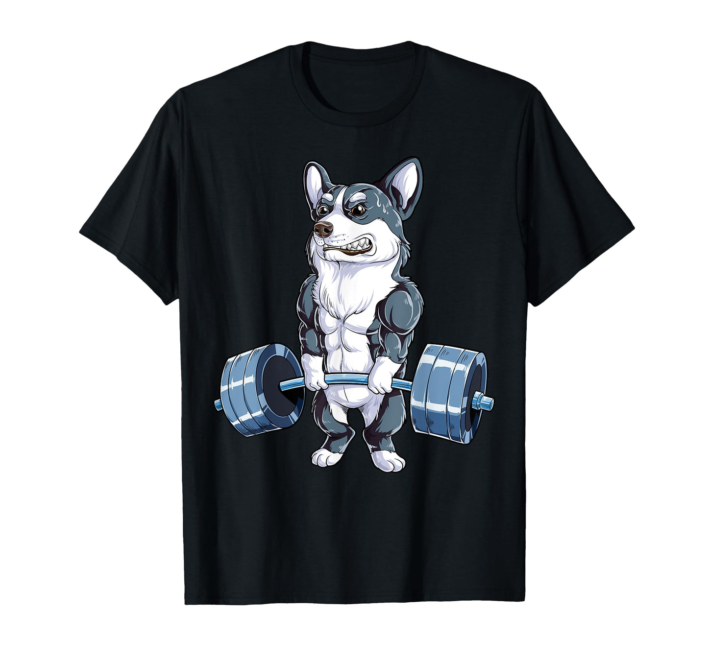 Corgi Weightlifting Funny Deadlift Men Fitness Gym Workout T-Shirt
