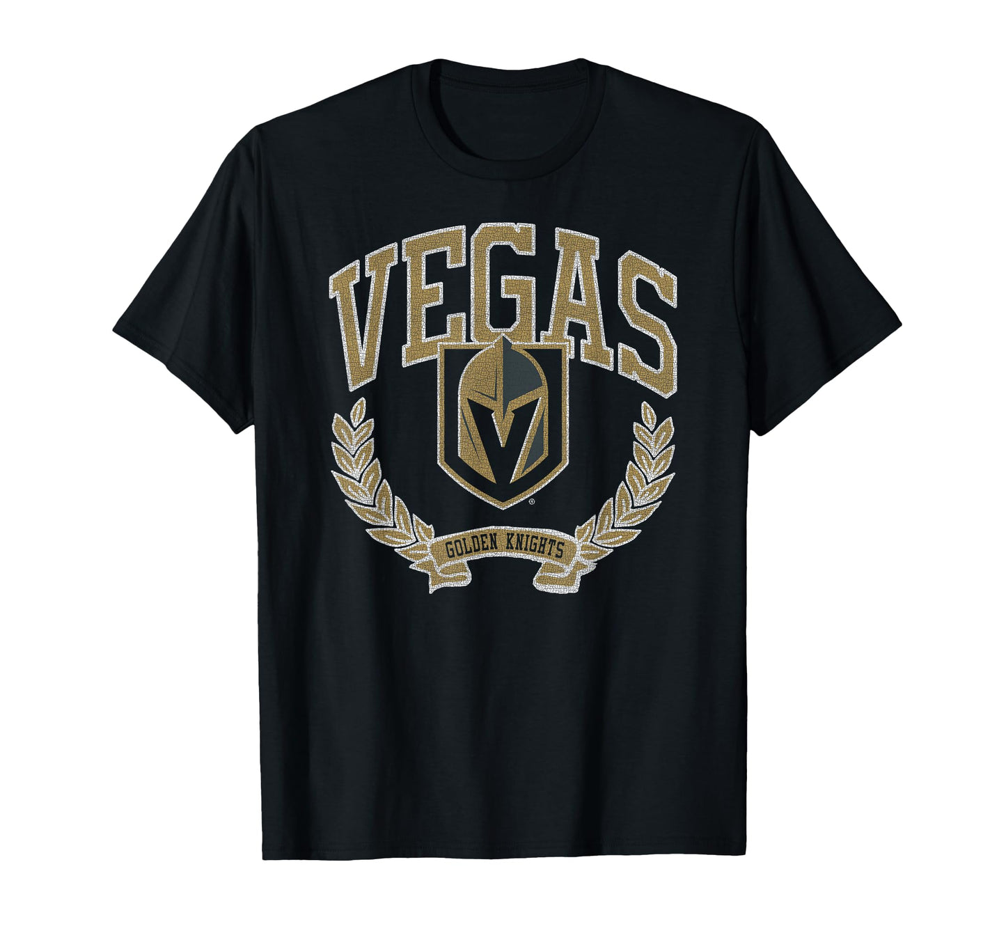 Vegas Golden Knights Vintage Victory Black Licensed T-Shirt