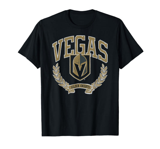 Vegas Golden Knights Vintage Victory Black Licensed T-Shirt