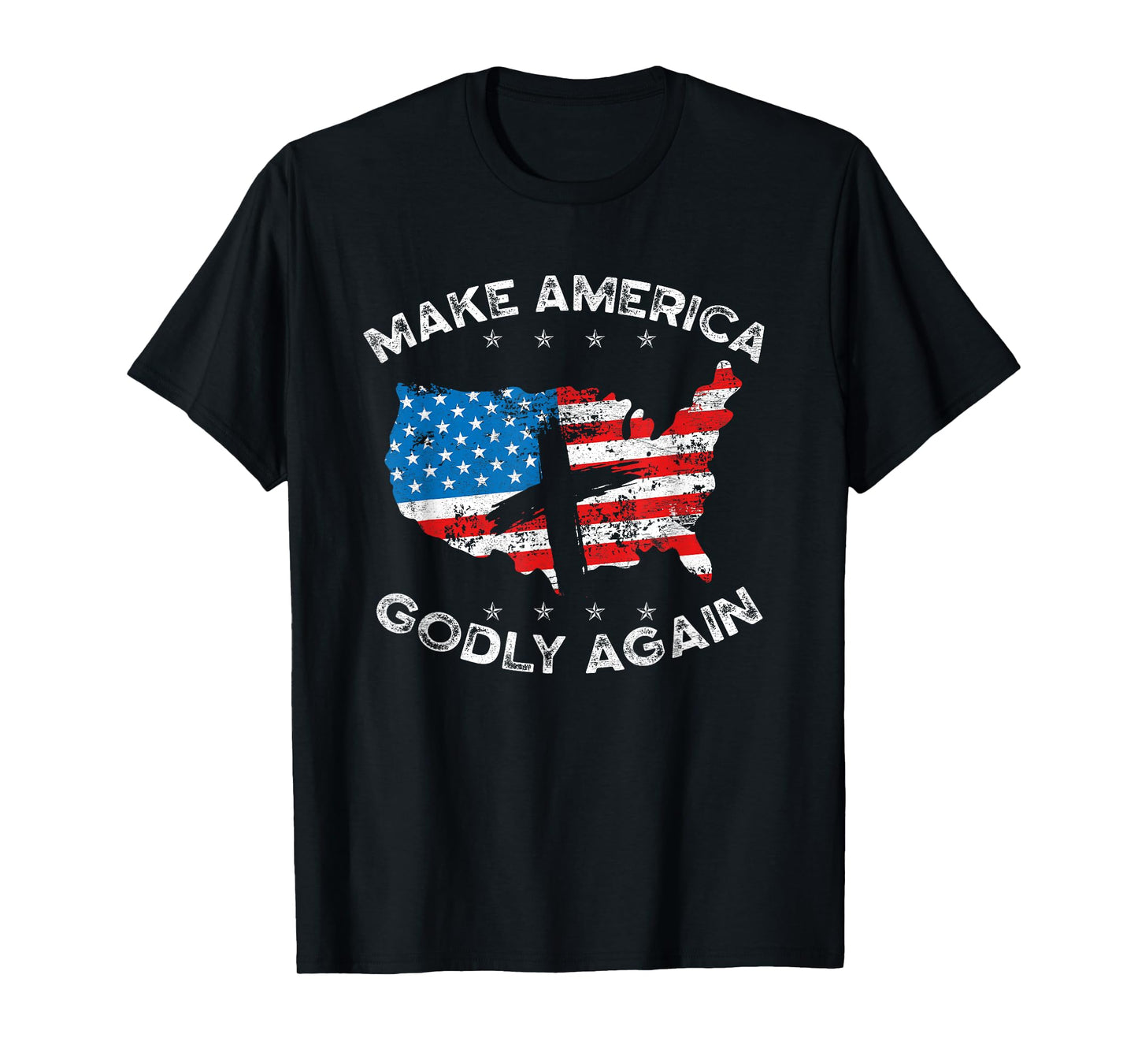 Make America Godly Again Proud American Christian Patriot T-Shirt