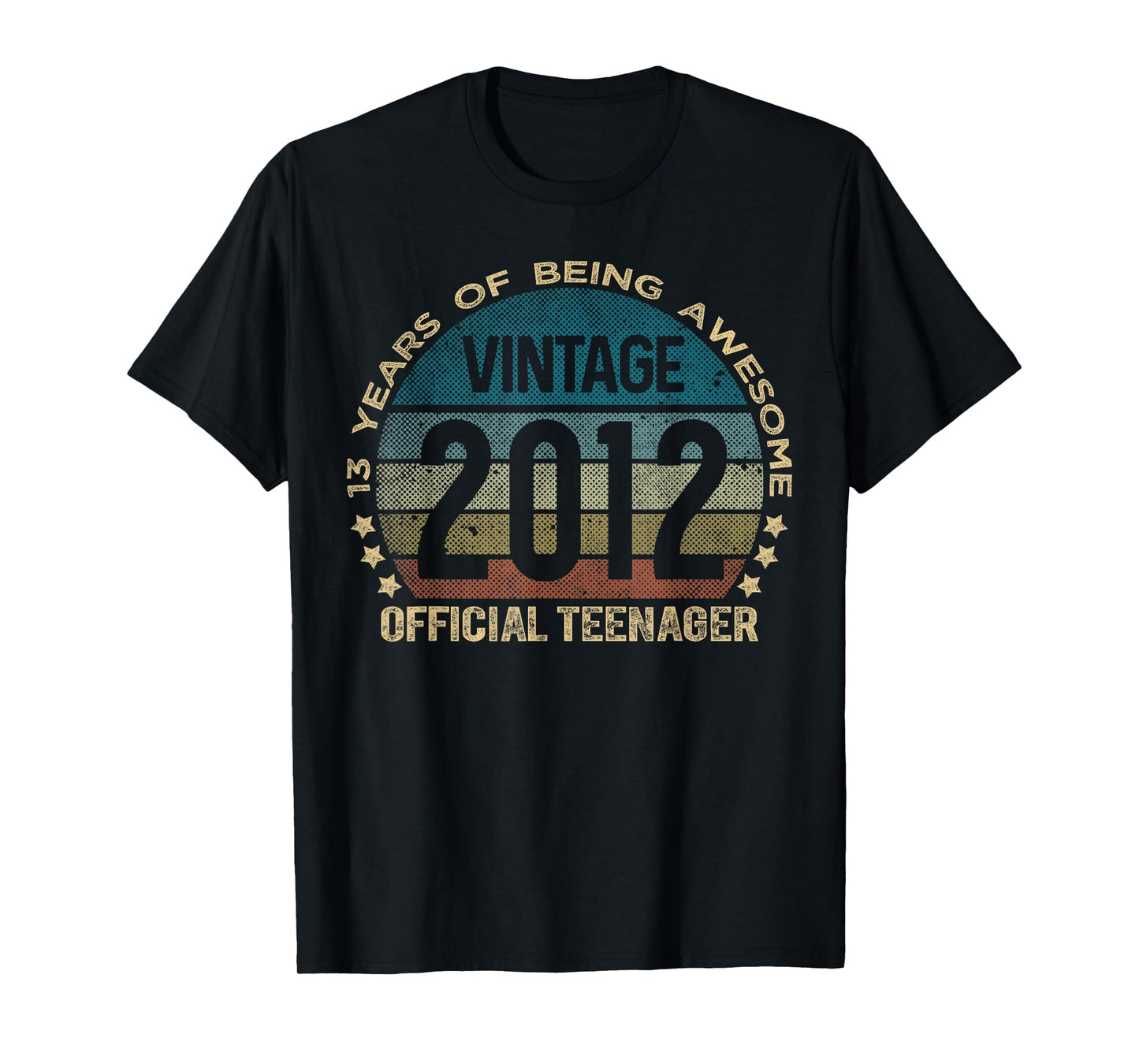 Retro Birthday Shirts For Men and Women 2025 HH Official Teenager 13 Year Old Gifts Vintage 13th Birthday T-Shirt
