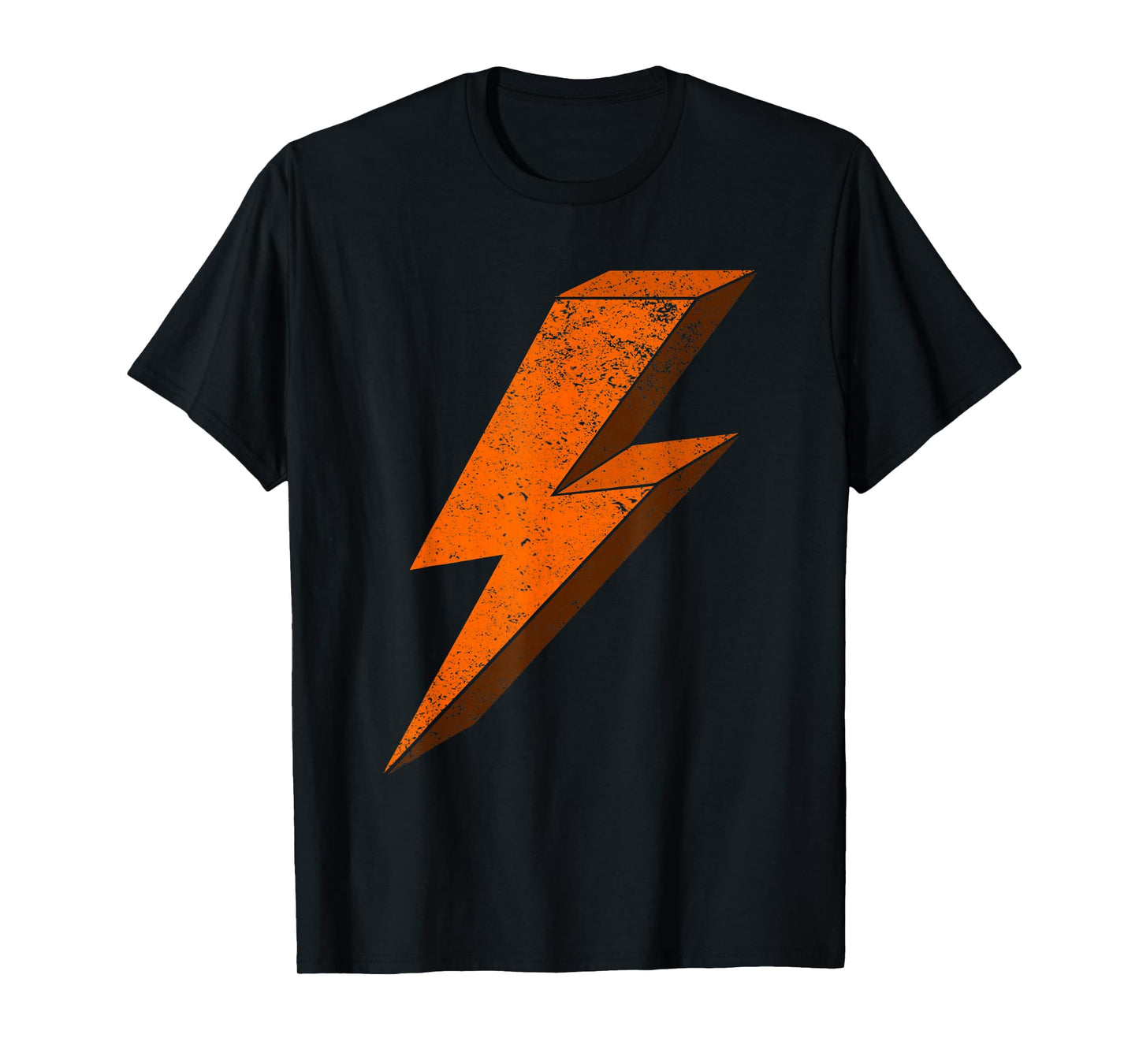 Bolt of orange Lightning 3D Designs T-Shirt
