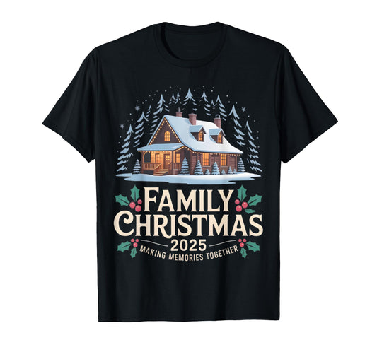 Family Christmas 2025 Matching Squad Santa Elf Funny Xmas T-Shirt
