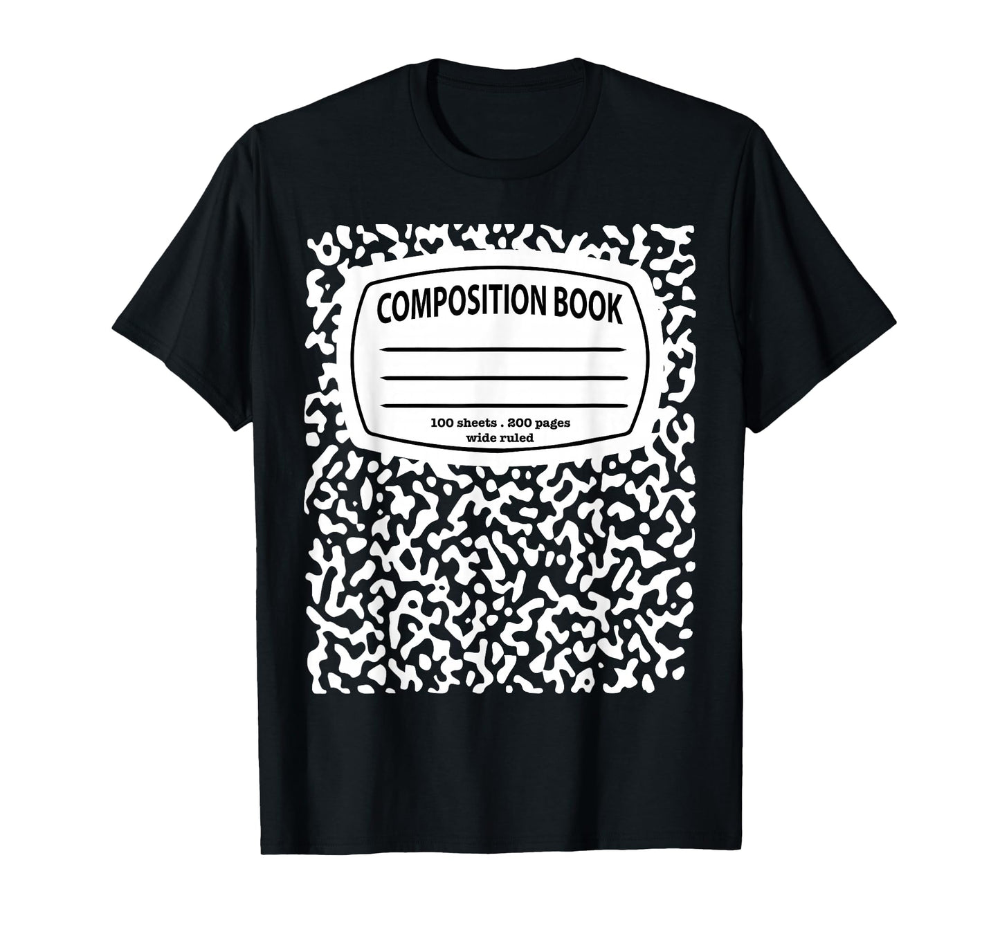 Composition Notebook Costume - Matching Group Halloween T-Shirt