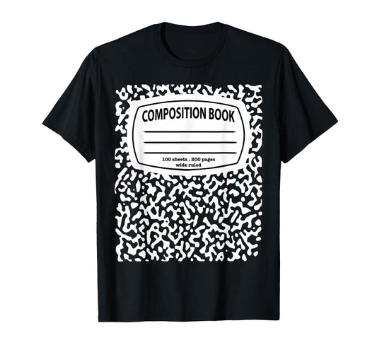 Composition Notebook Costume - Matching Group Halloween T-Shirt