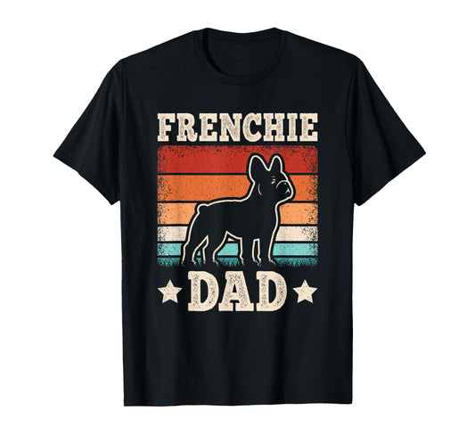 Frenchie Dad Retro French Bulldog Lover Daddy Men T-Shirt