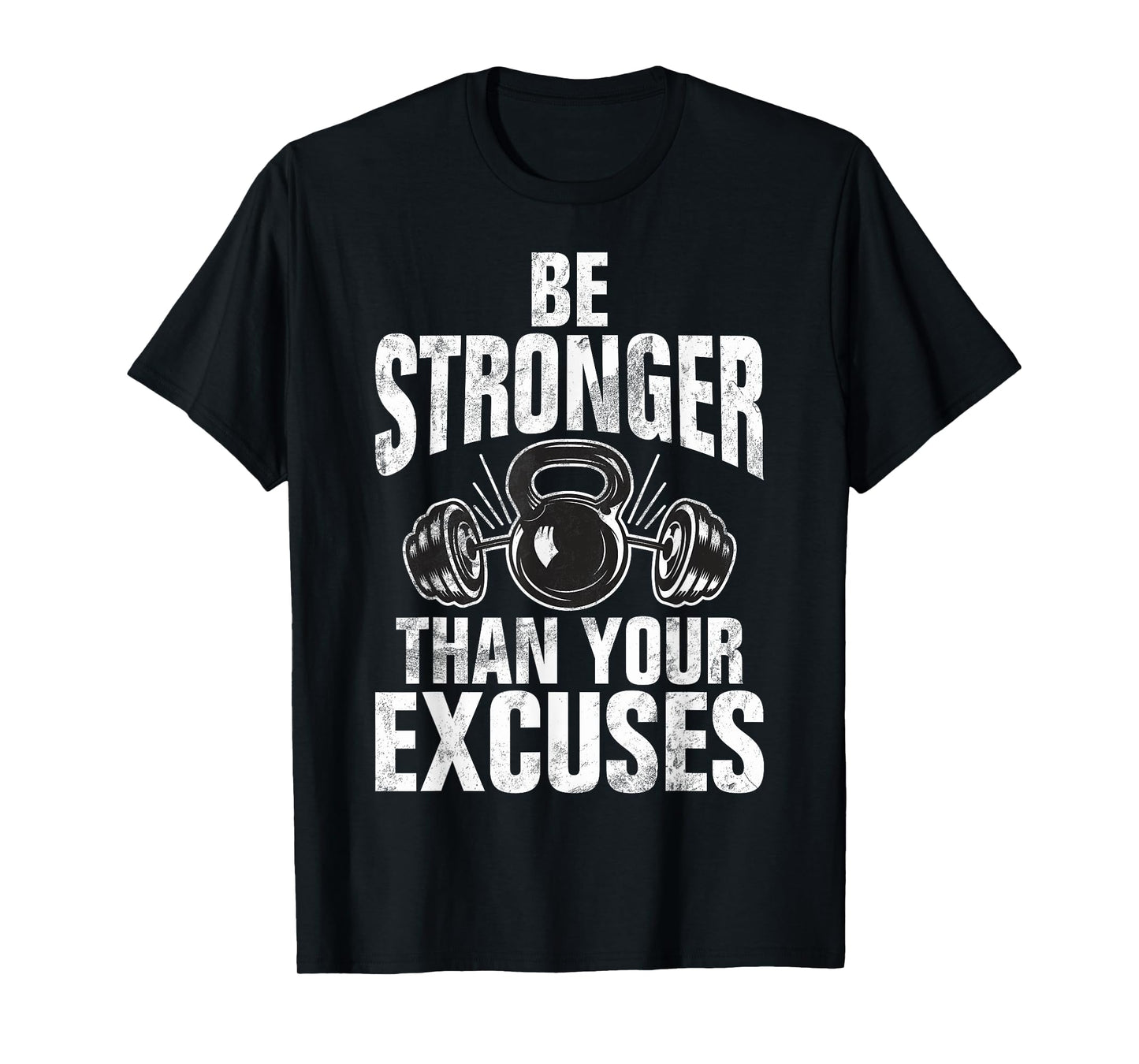 Be stronger than your Excuses Personal Trainer T-Shirt, Small, Black